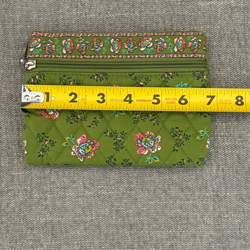 Americana by Sharif Patterned Cosmetic Green Zip Bag Set - Picture 13 of 13